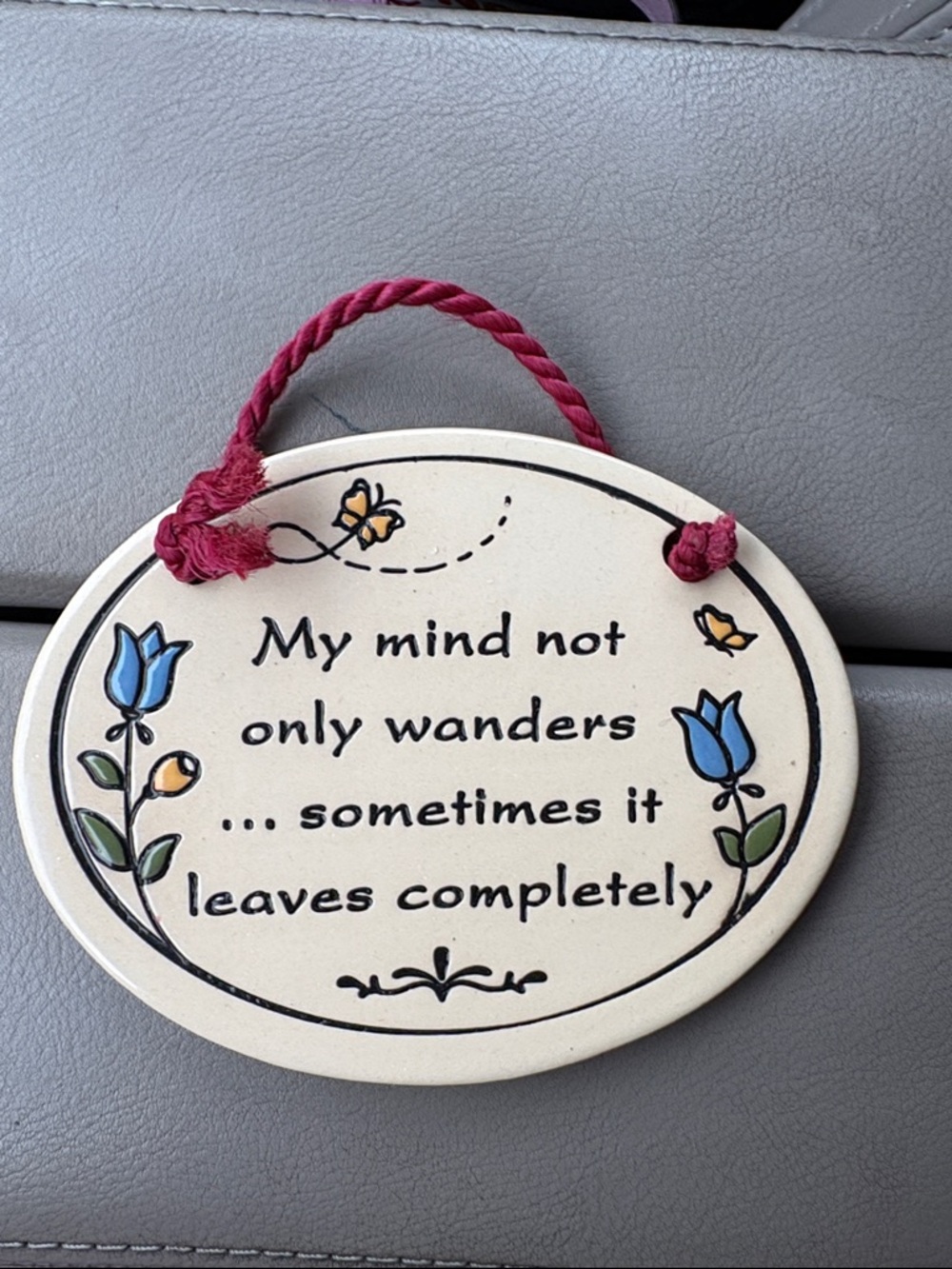 Small Floral Wall Plaque